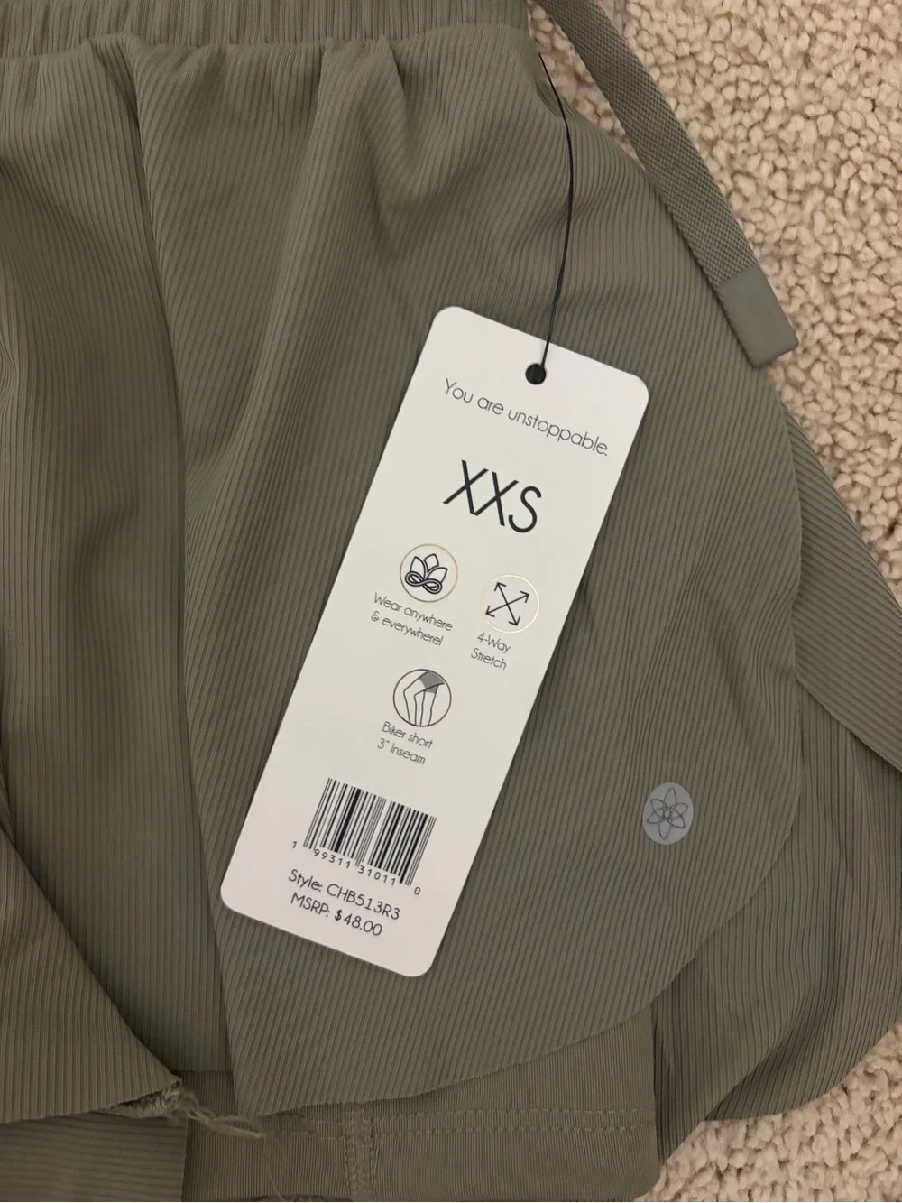 Harmony Balance Olive Green Women's Athletic Skort